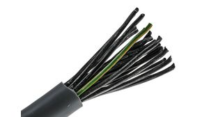 Flerkärnig kabel, YY Oskärmad, PVC, 25x 0.5mm², 50m, Grå